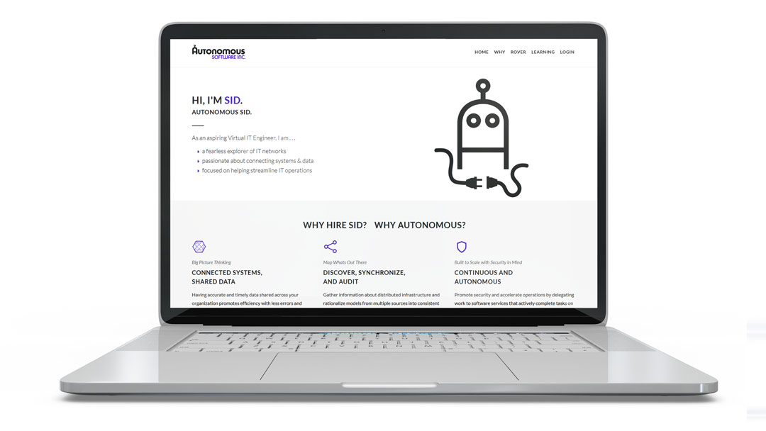 Autonomous Software Website Design